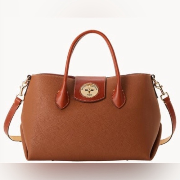 Dooney & Bourke Handbags - Dooney & Bourke Pebble Turnlock Handle Tote 30